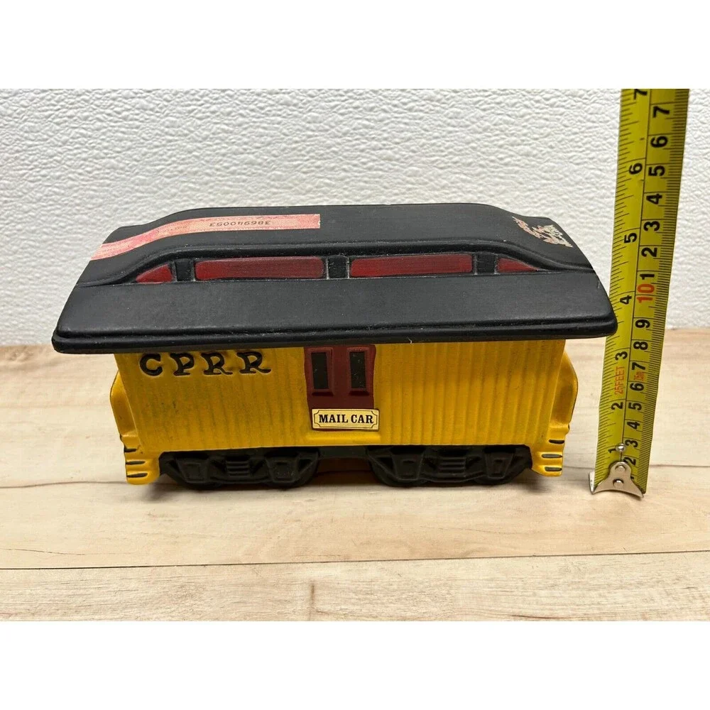 Vtg 1970 McCormick Whiskey Porcelain Empty Decanter Mail Train Car 1 Pint